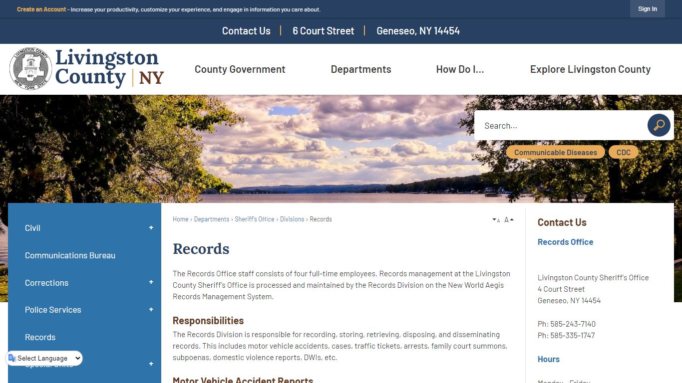 Records | Livingston County, NY - Official Website